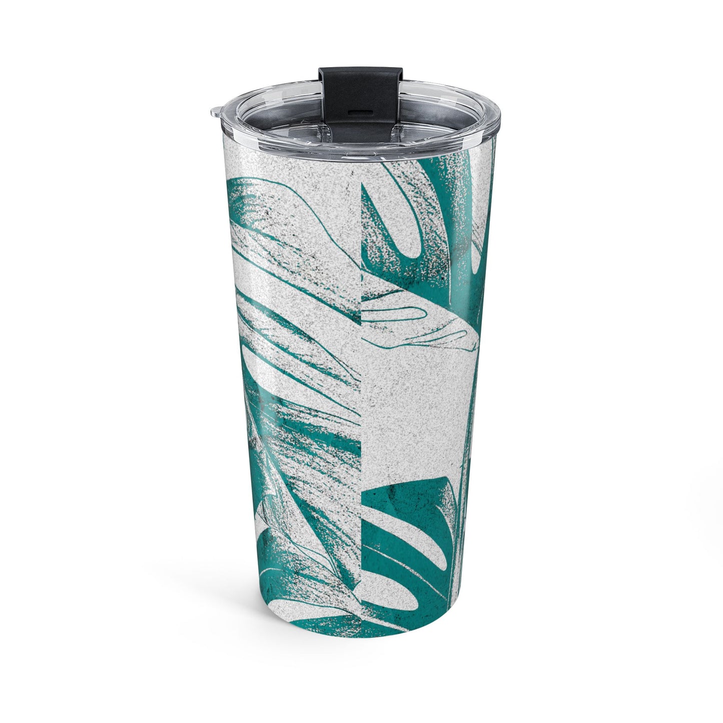 Monstera Leaf Deep Aqua 20 oz Tumbler