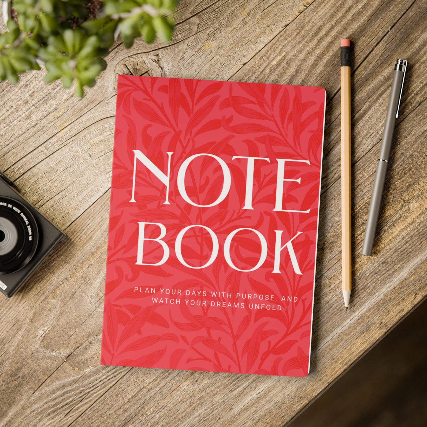 First Love Leaves A5 Lined Journal Minimal Botanical Notebook | Coordinated Collection