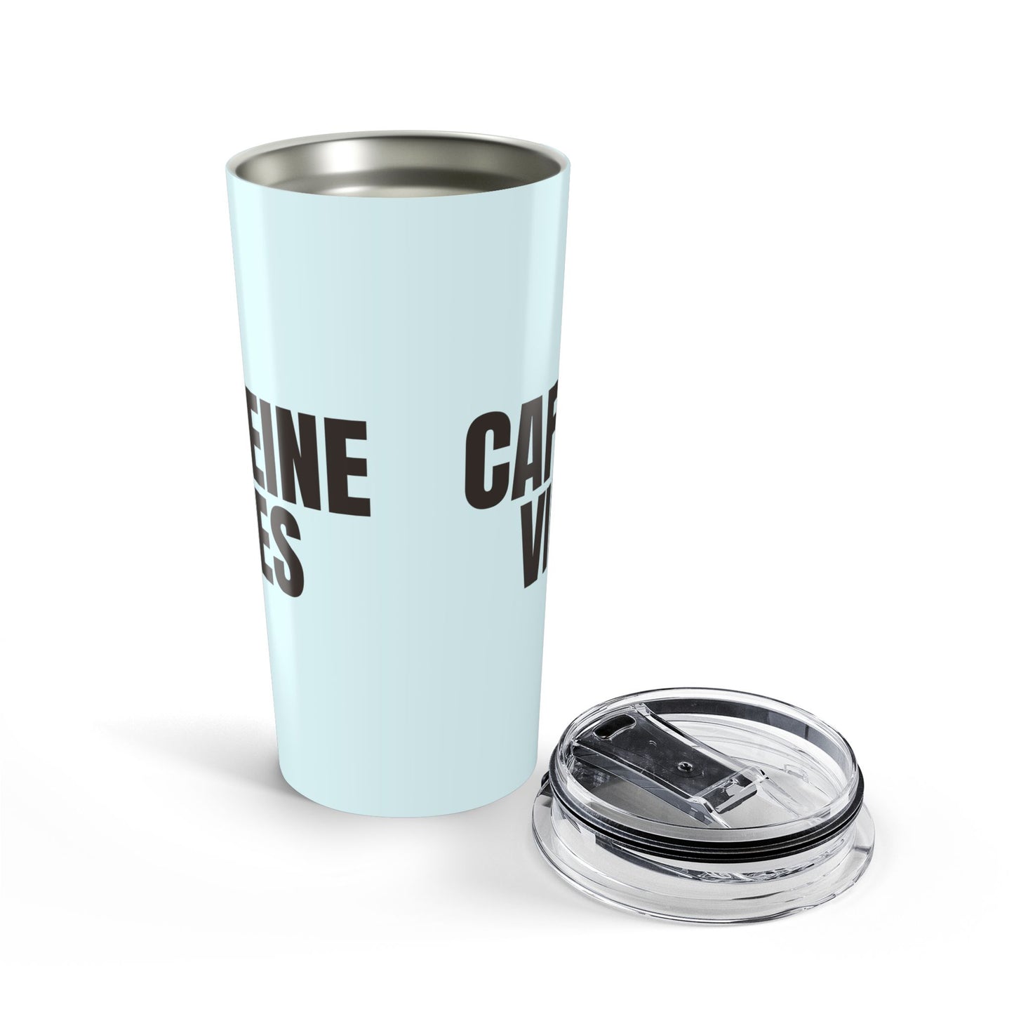 Ocean Blue Caffeine Vibes 20oz Stainless Steel Tumbler | Color Coordinated Collection