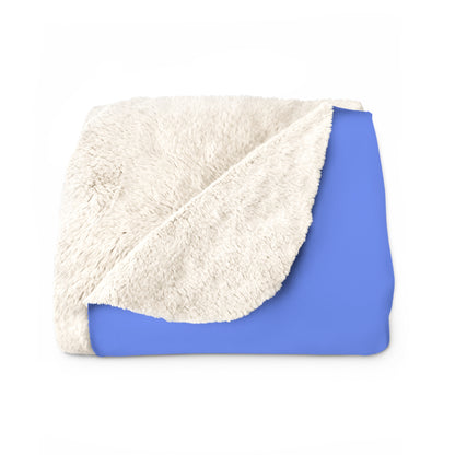 Periwinkle Sherpa Fleece Blanket Cozy Plush Throw 3 Sizes Soft Warm Blanket