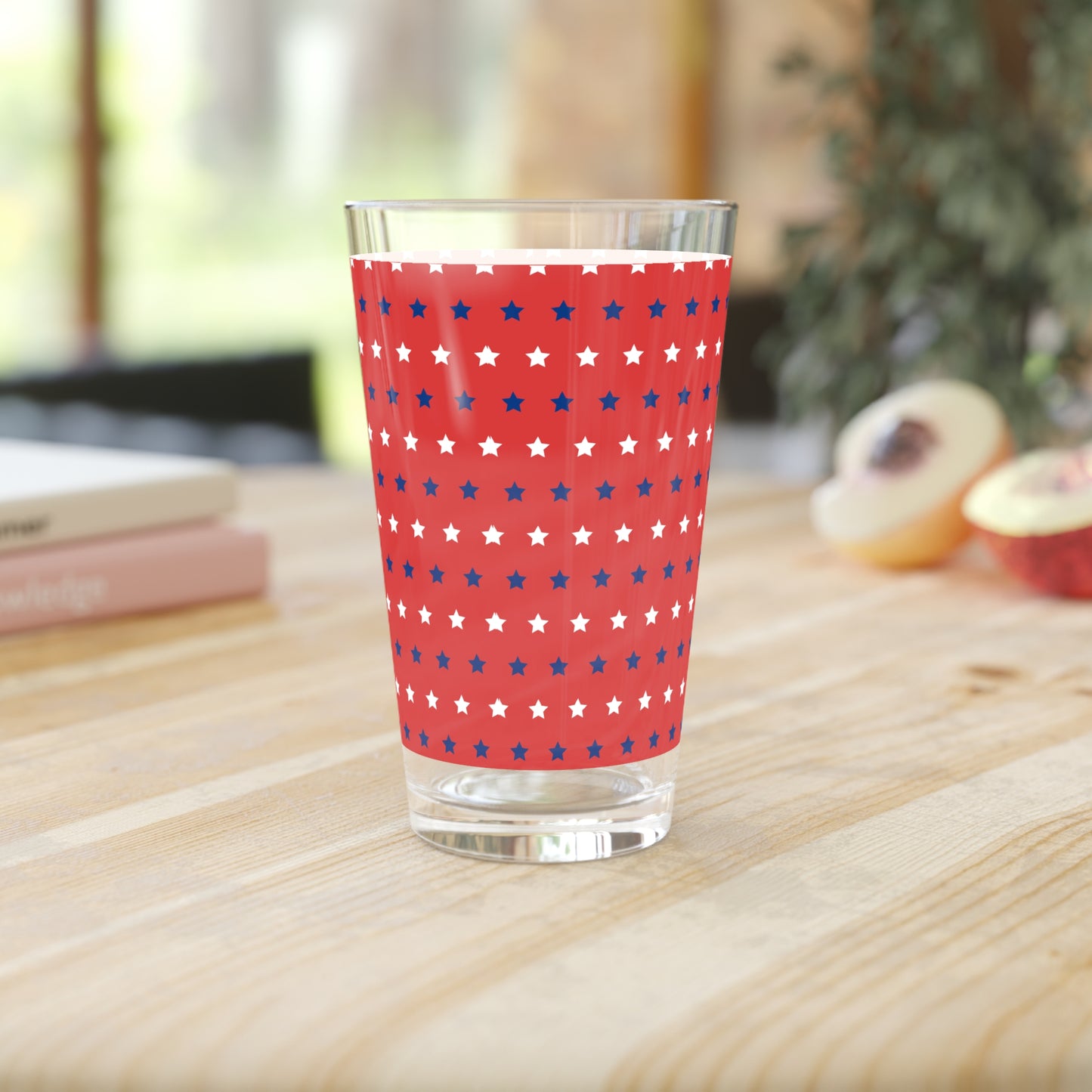 Red, White and Blue Stars Pint Glass, 16oz
