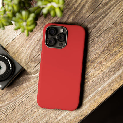 True Red Tough Cell Phone Case Matte or Glossy Protective Case iPhone Samsung