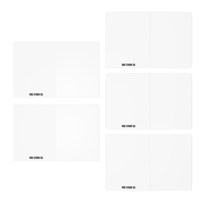 White Blank Folding Note Cards Pack of 5 w/ Envelopes | Coordinated Collection