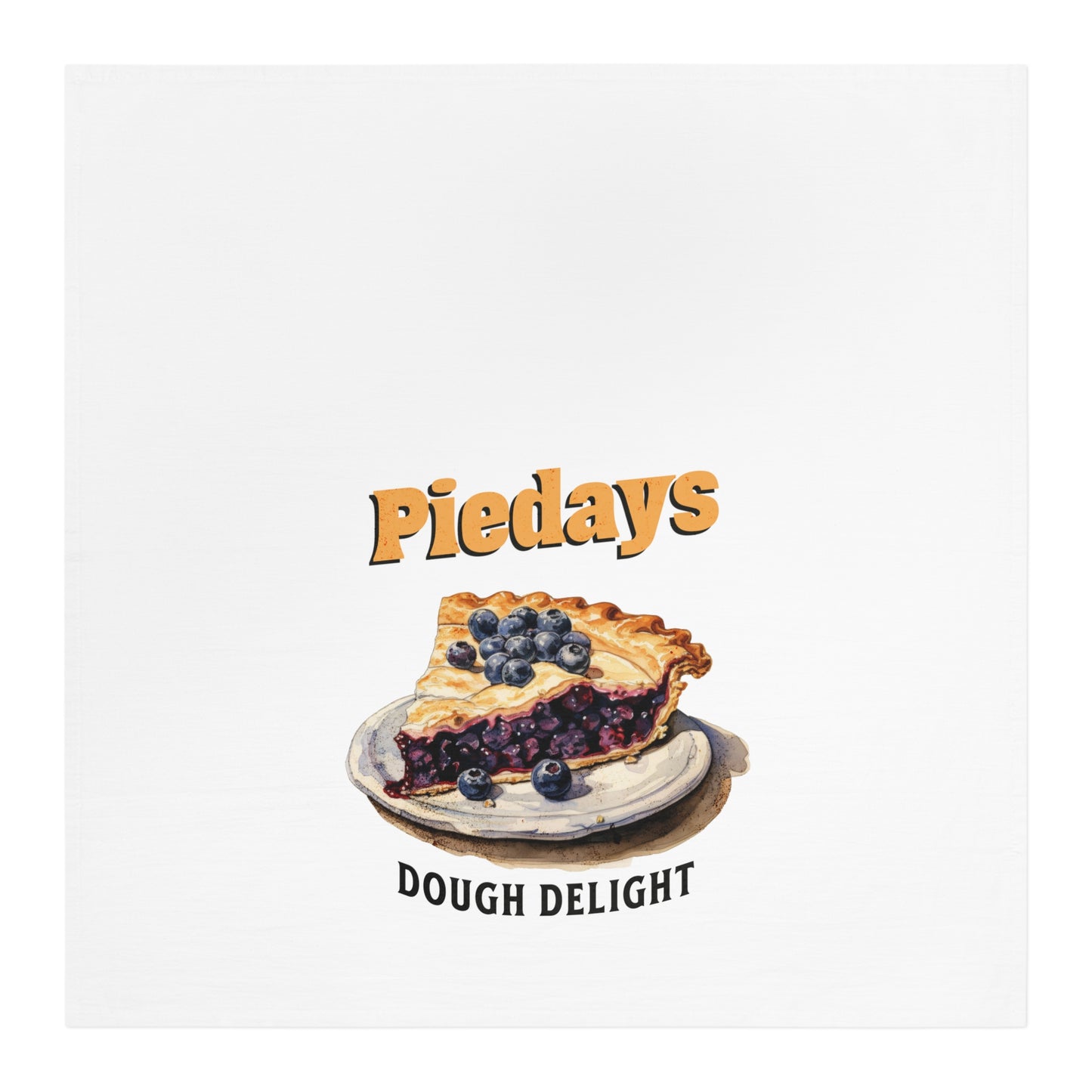 Pie Days Dough Delight Tea Towel Funny Kitchen Towel Pie Dessert Cotton Dish Towel