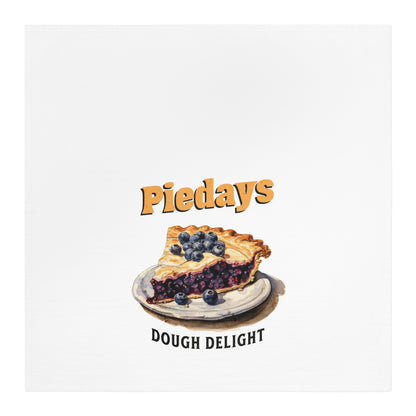 Pie Days Dough Delight Tea Towel Funny Kitchen Towel Pie Dessert Cotton Dish Towel