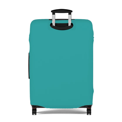 Deep Aqua Luggage Cover Travel Suitcase Cover Protective Stretch Cover