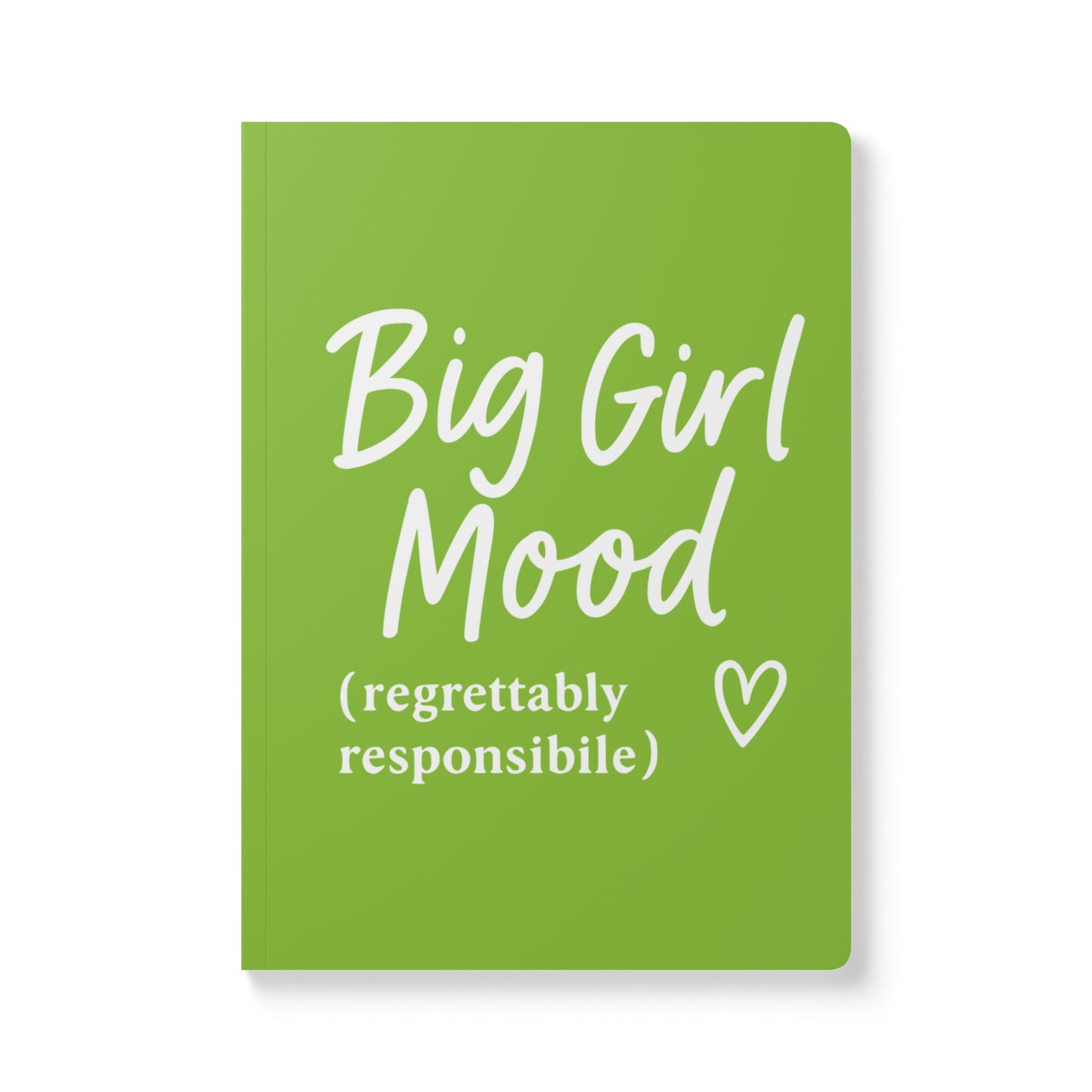 Muted Lime Big Girl Mood A5 Lined Journal