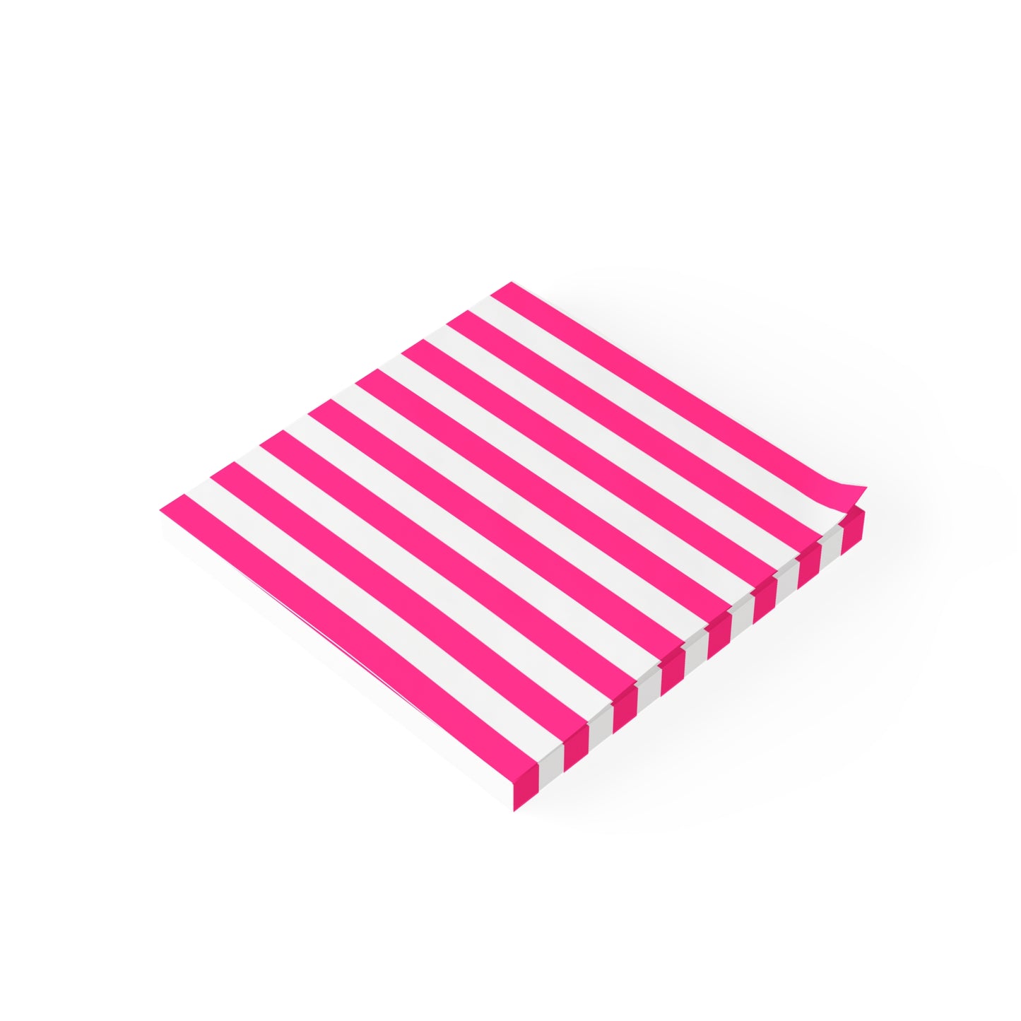 Pink Stripe Sticky Notes (7 Sizes)