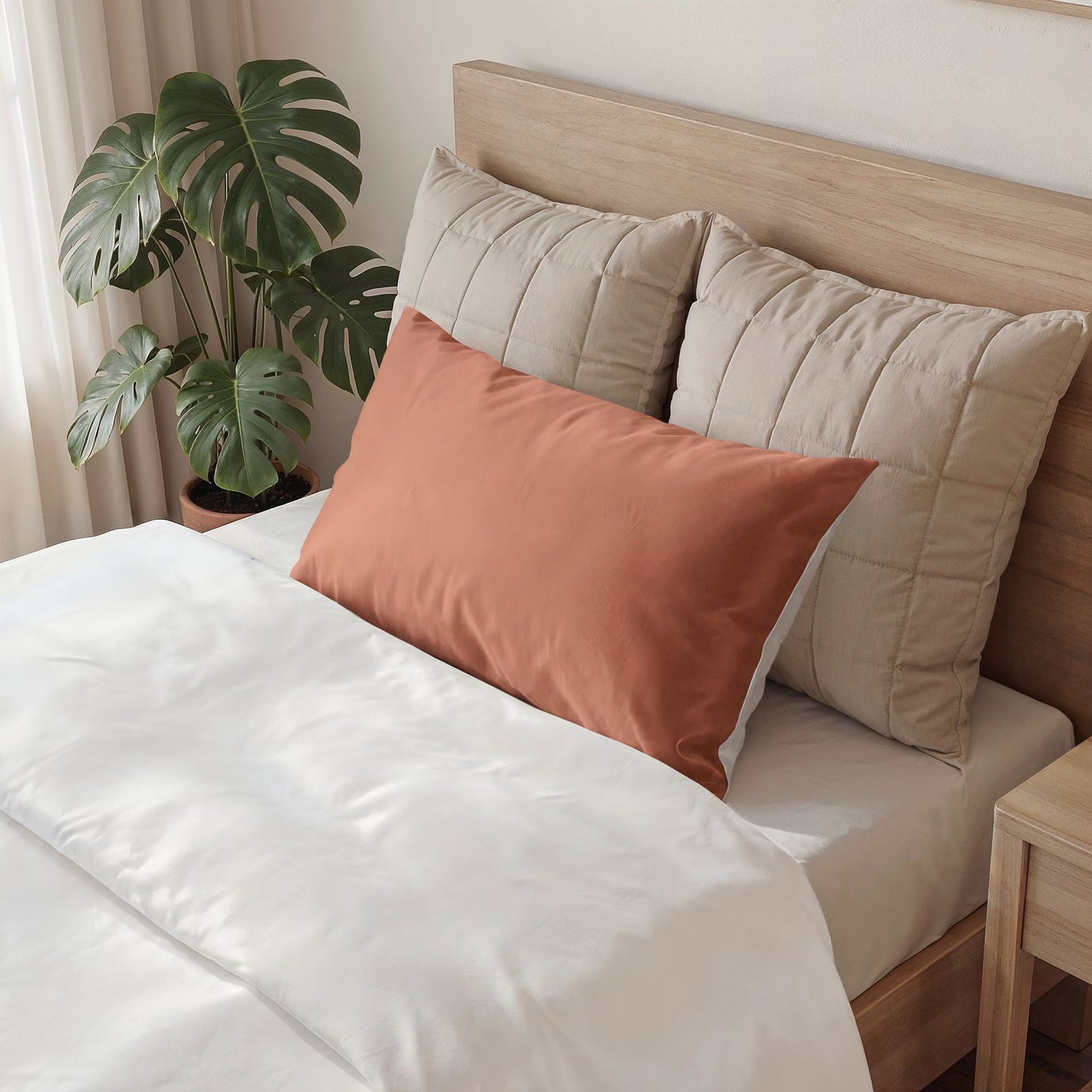 Terracotta Pillow Solid Cotton Sham
