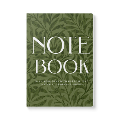 Olive Leaves A5 Lined Journal Minimal Botanical Notebook | Coordinated Collection