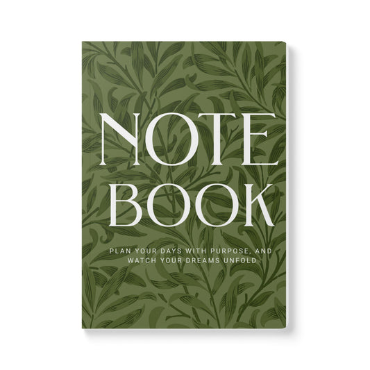Olive Leaves A5 Lined Journal Minimal Botanical Notebook | Coordinated Collection