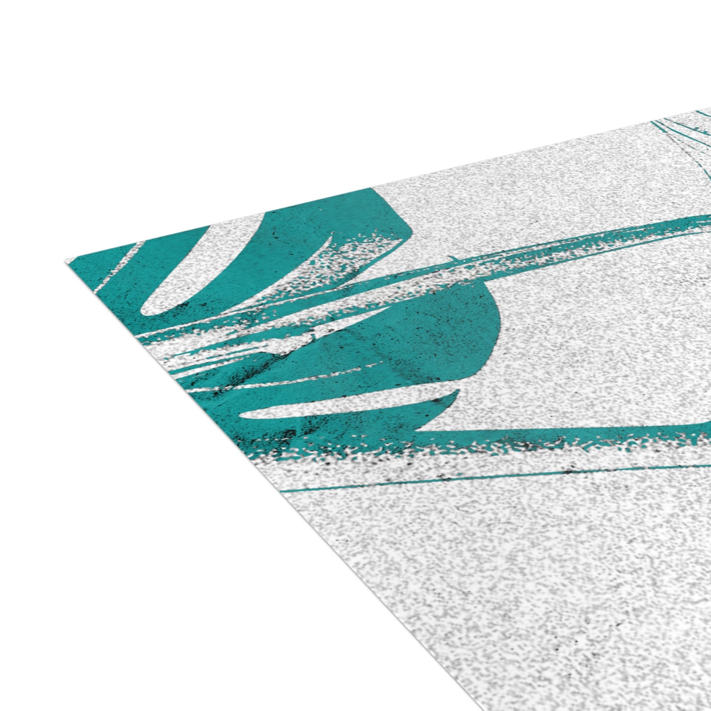 Monstera Leaf Deep Aqua Postcards
