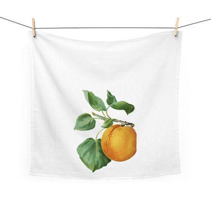 Peach Kitchen Tea Towel Cotton Dish Towel Fruit Design Decorative Towel