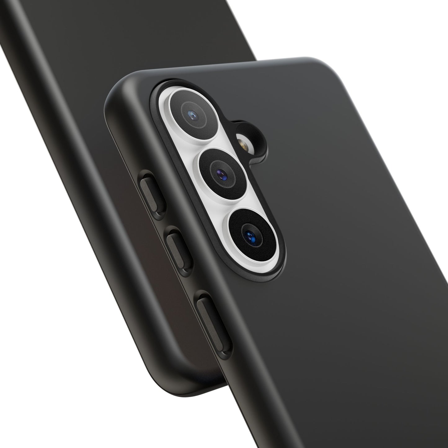 Black Tough Cell Phone Case Matte or Glossy Protective Case iPhone Samsung