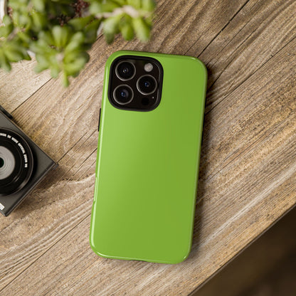 Muted Lime Tough Cell Phone Case Matte or Glossy Protective Case iPhone Samsung