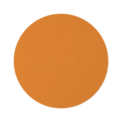 Tangerine Round Rug 60 Inch Floor Rug Minimal Home Decor Living Room Rug