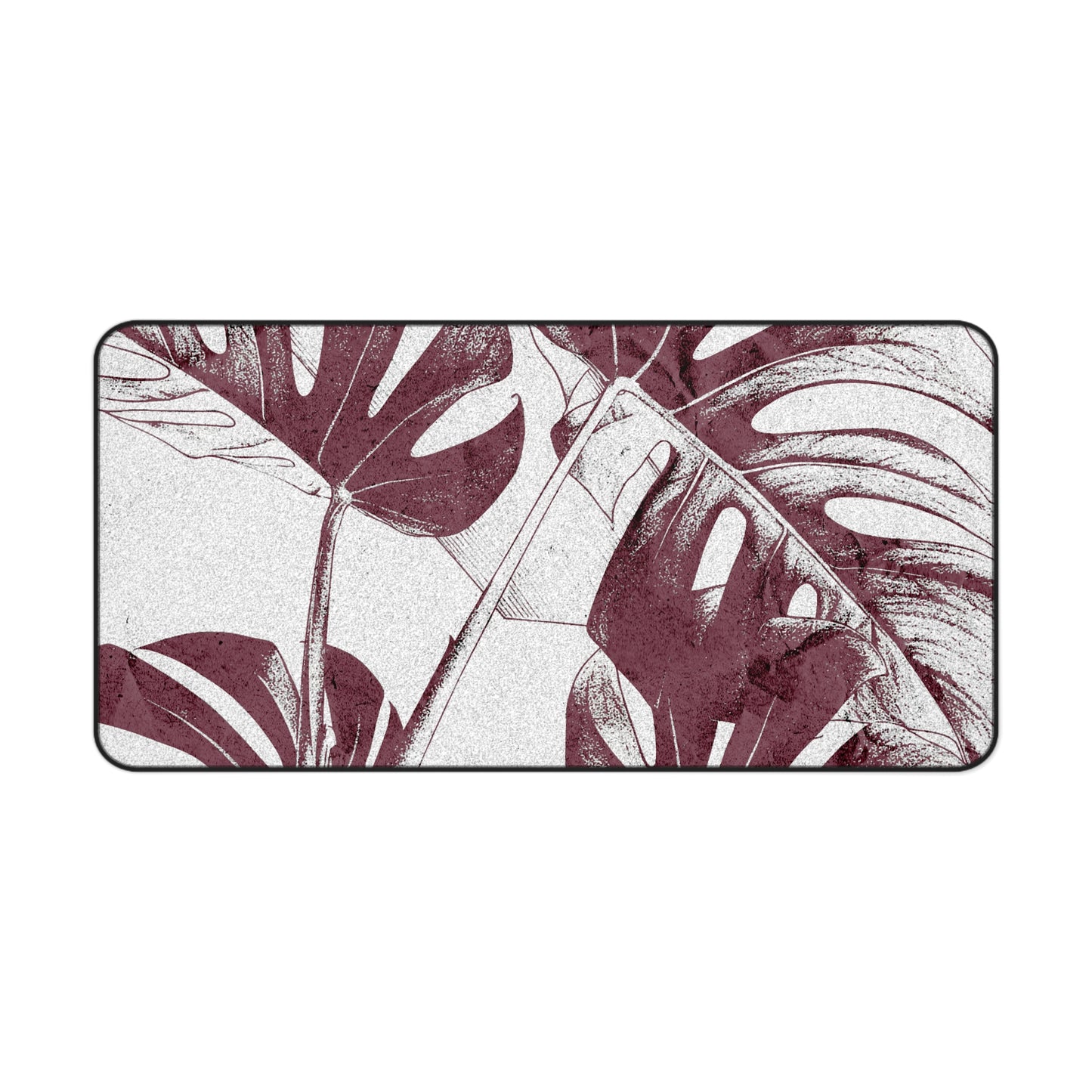 Monstera Leaf Mauve Desk Pad