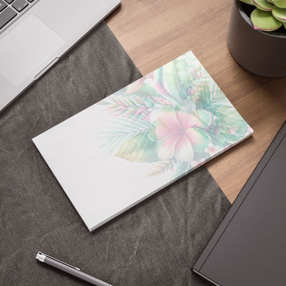 Paradise in Full Bloom Sticky Notes Tropical Floral Post It Notes (7 Sizes)