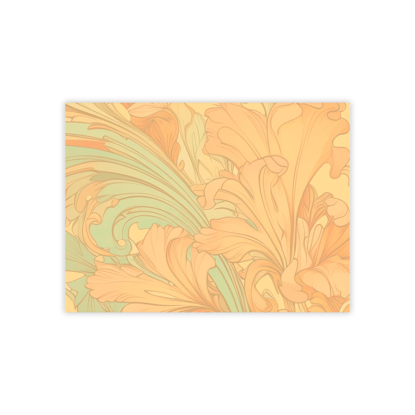 Coral Flourish Sticky Notes Floral Post It Notes (7 Sizes)