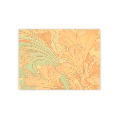 Coral Flourish Sticky Notes Floral Post It Notes (7 Sizes)