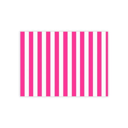 Pink Stripe Sticky Notes (7 Sizes)
