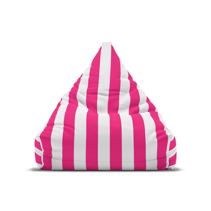 Pink Stripe Bean Bag Chair Cover Pink and White Striped Lounge Chair Cover