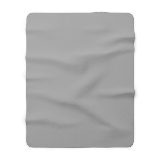 Grayscale Sherpa Fleece Blanket Cozy Plush Throw 3 Sizes Soft Warm Blanket