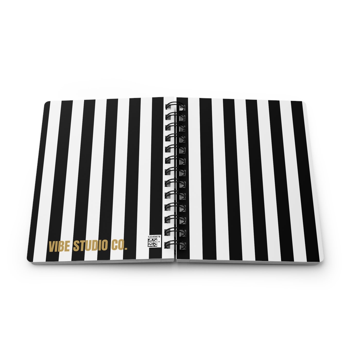 Black Stripe Spiral A5 Journal (2 Sizes)