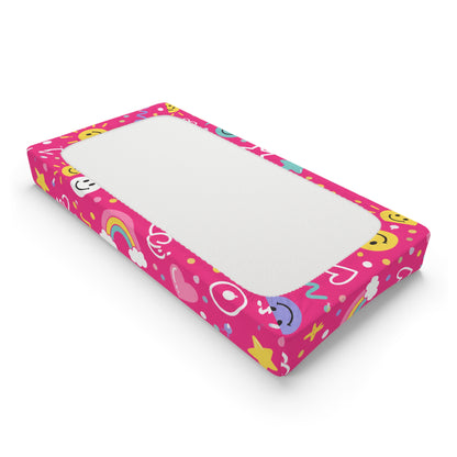 Pink Pop Baby Changing Pad Cover Pink Nursery Changing Pad Cover