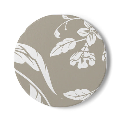 Warm Stone Floral Ceramic Coaster Coordinated Collection