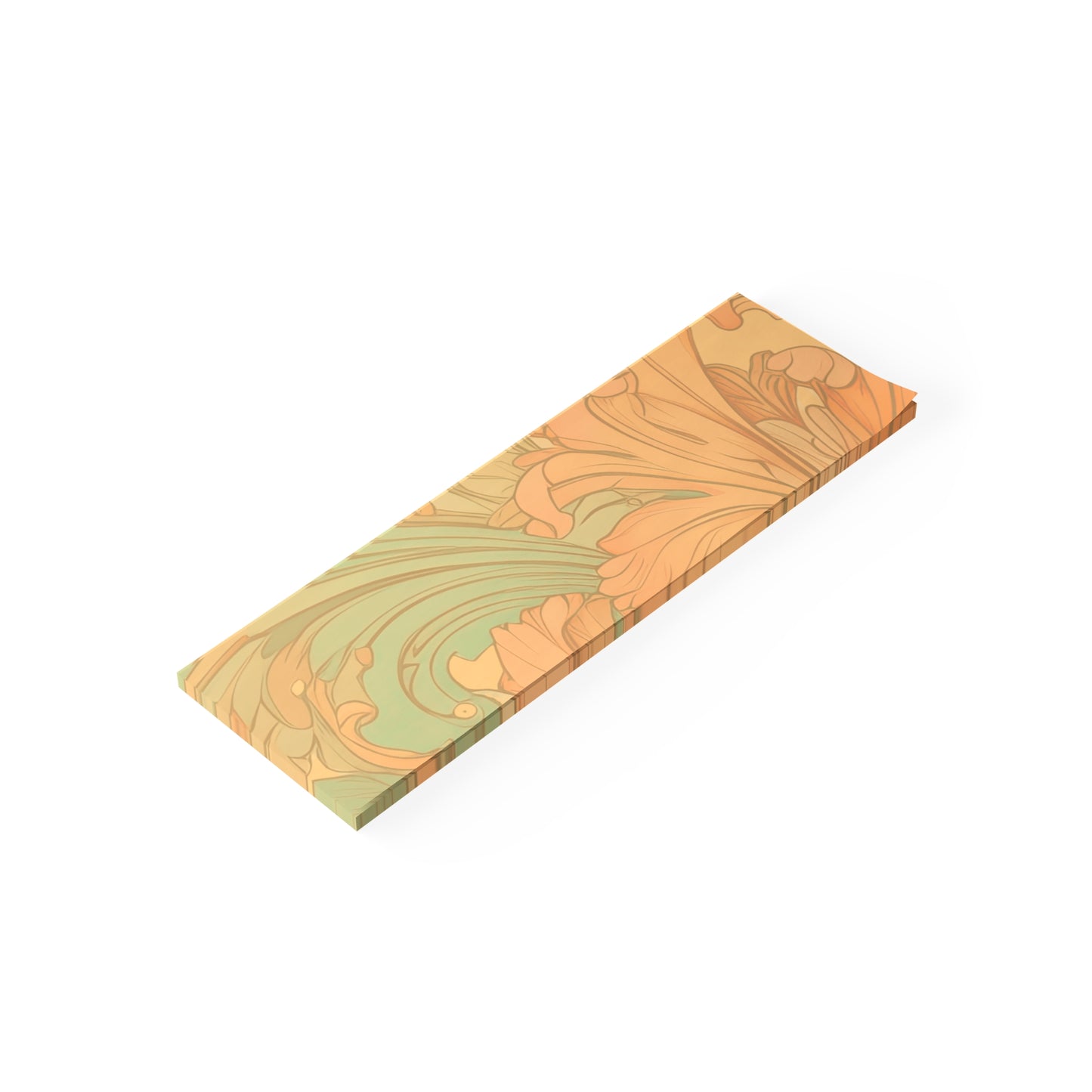 Coral Flourish Sticky Notes Floral Post It Notes (7 Sizes)
