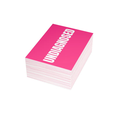 Pink Postcard Set Pack of 10, 30 or 50 w/ Envelopes | Coordinated Collection