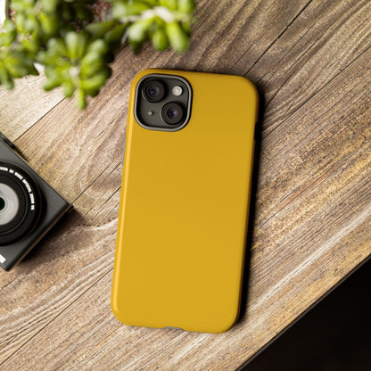 Honey Yellow Tough Cell Phone Case Matte or Glossy Protective Case iPhone Samsung