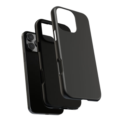 Black Tough Cell Phone Case Matte or Glossy Protective Case iPhone Samsung