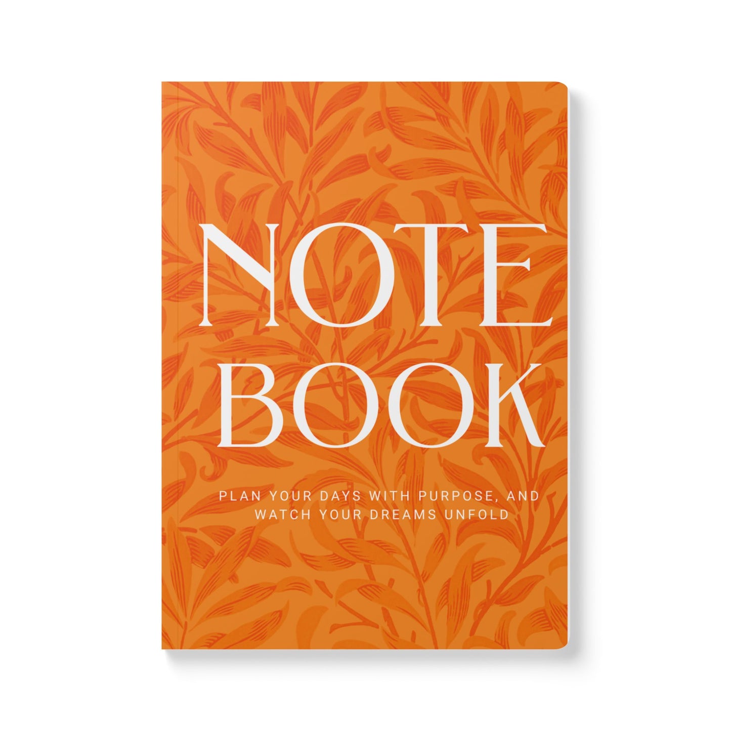 Tangerine Leaves A5 Lined Journal Minimal Botanical Notebook | Coordinated Collection