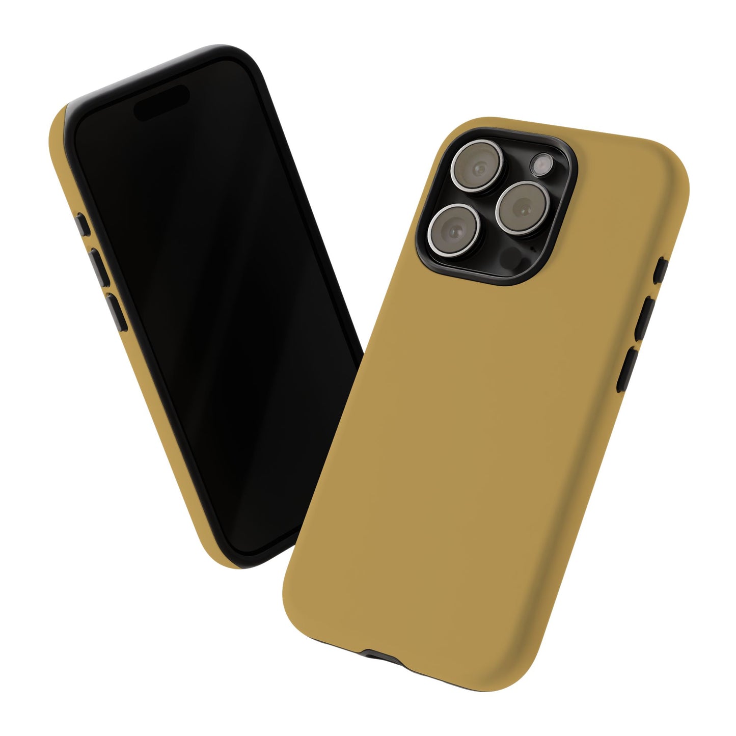Muted Gold Tough Cell Phone Case Matte or Glossy Protective Case iPhone Samsung