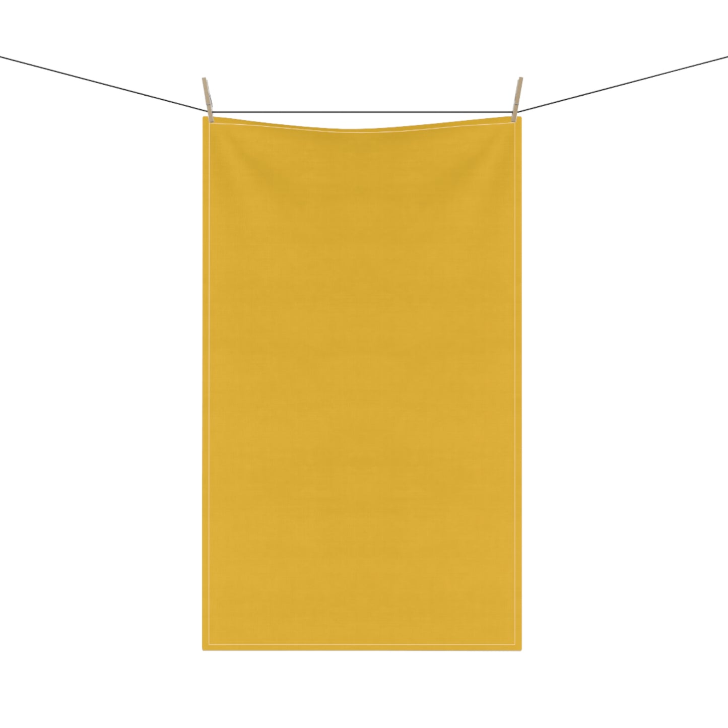 Honey Yellow Cotton Twill Tea Towel 18 x 30