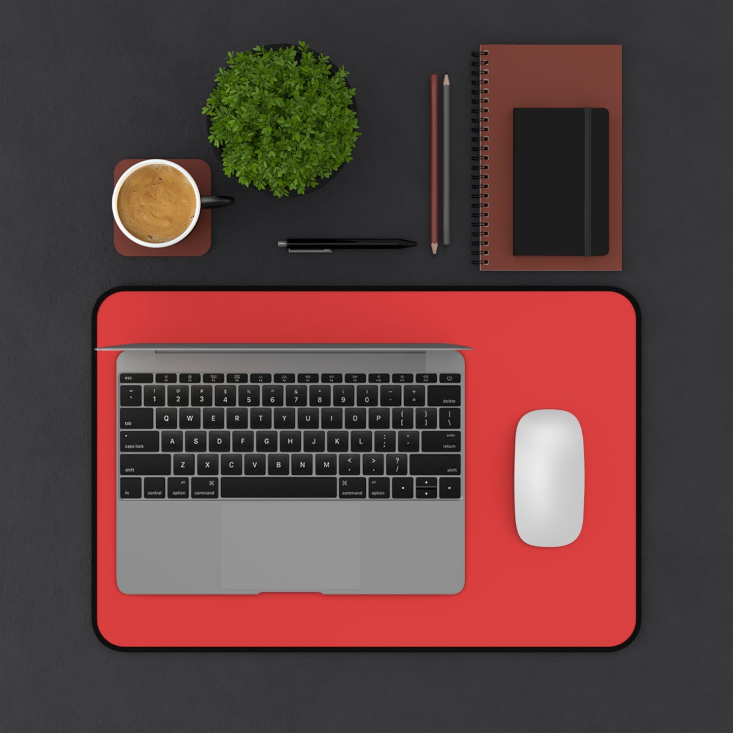 True Red Desk Mat Color Coordinated Collection (12x18, 12x22, 16x32)