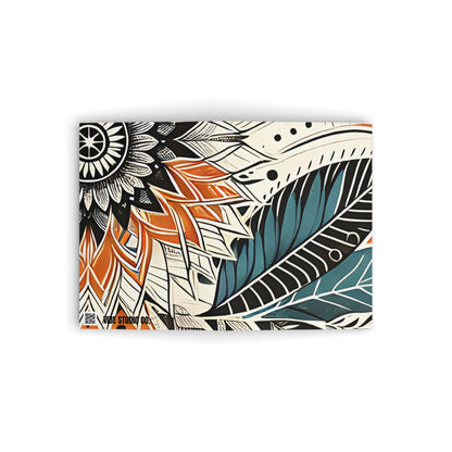 Botanical Leaves Blue Note Card