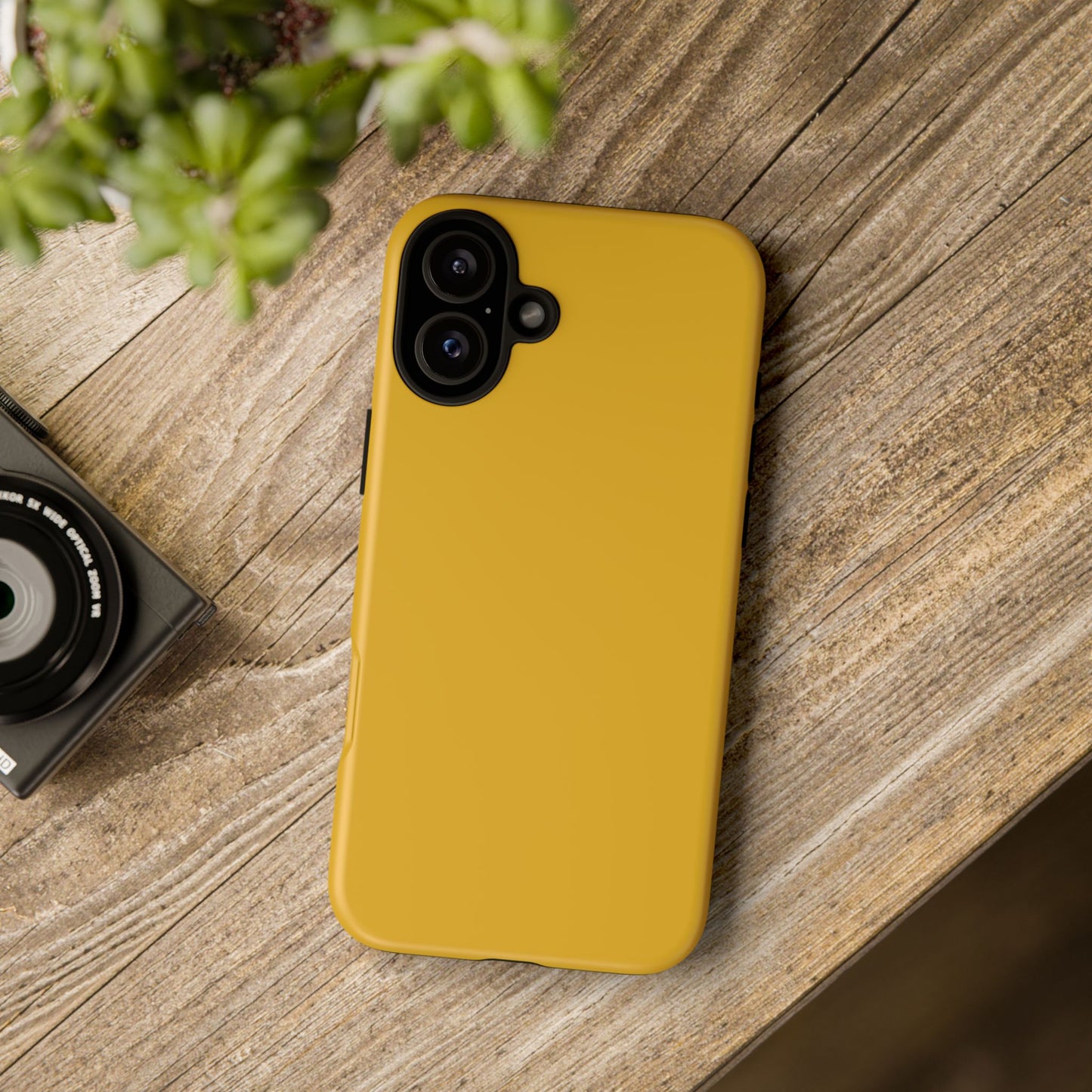 Honey Yellow Tough Cell Phone Case Matte or Glossy Protective Case iPhone Samsung