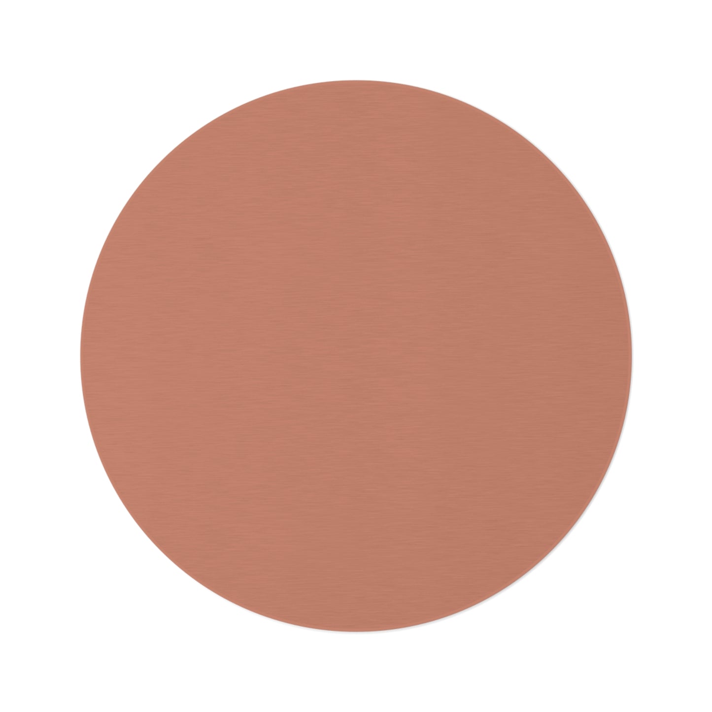 Terracotta Round Rug 60 Inch Floor Rug Minimal Home Decor Living Room Rug