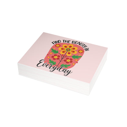 Find the Beauty Postcards Inspirational Floral Postcard Set