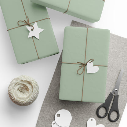 Sage Wrapping Paper Matte or Glossy Gift Wrap 3 Sizes Fine Art Paper