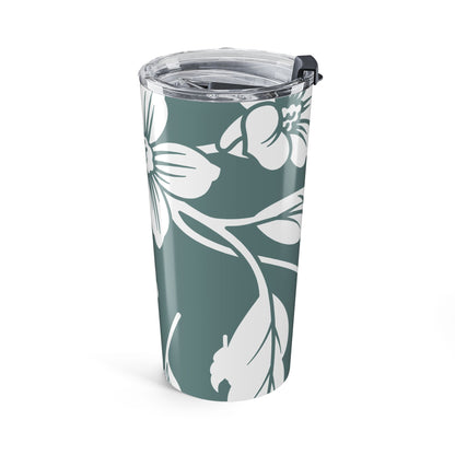Dusty Blue Floral 20oz Stainless Steel Tumbler | Coordinated Collection