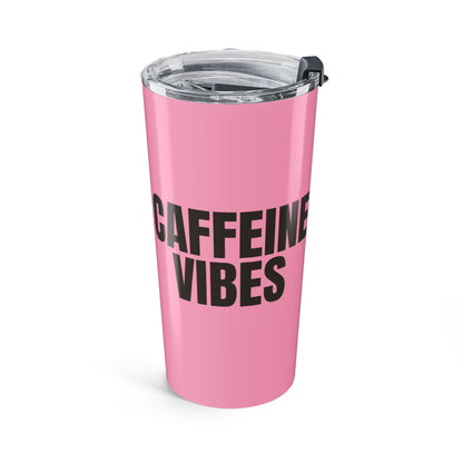Light Pink Caffeine Vibes 20oz Stainless Steel Tumbler | Color Coordinated Collection