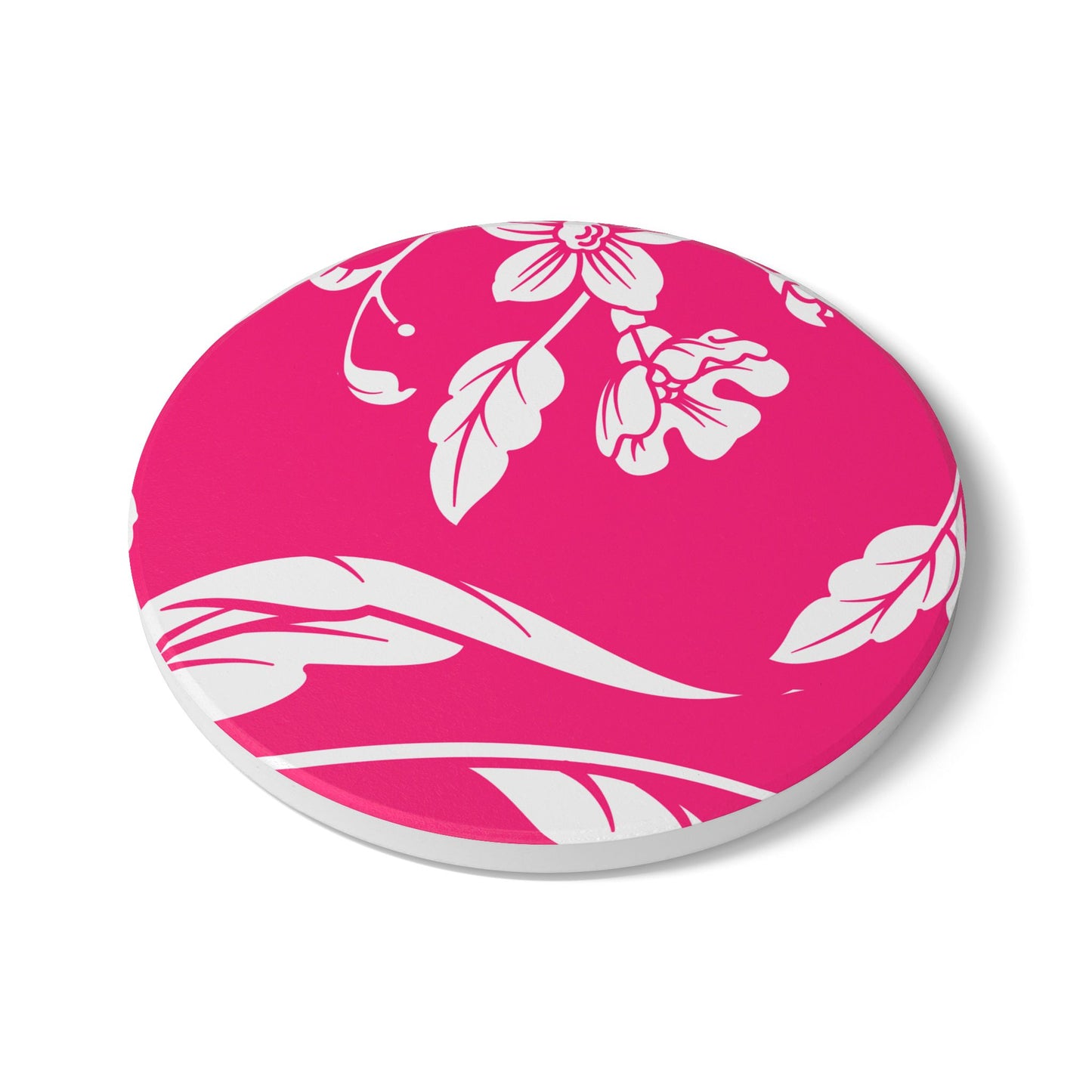 Pink Floral Ceramic Coaster Coordinated Collection