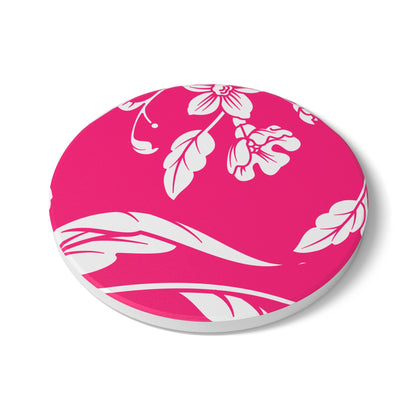 Pink Floral Ceramic Coaster Coordinated Collection