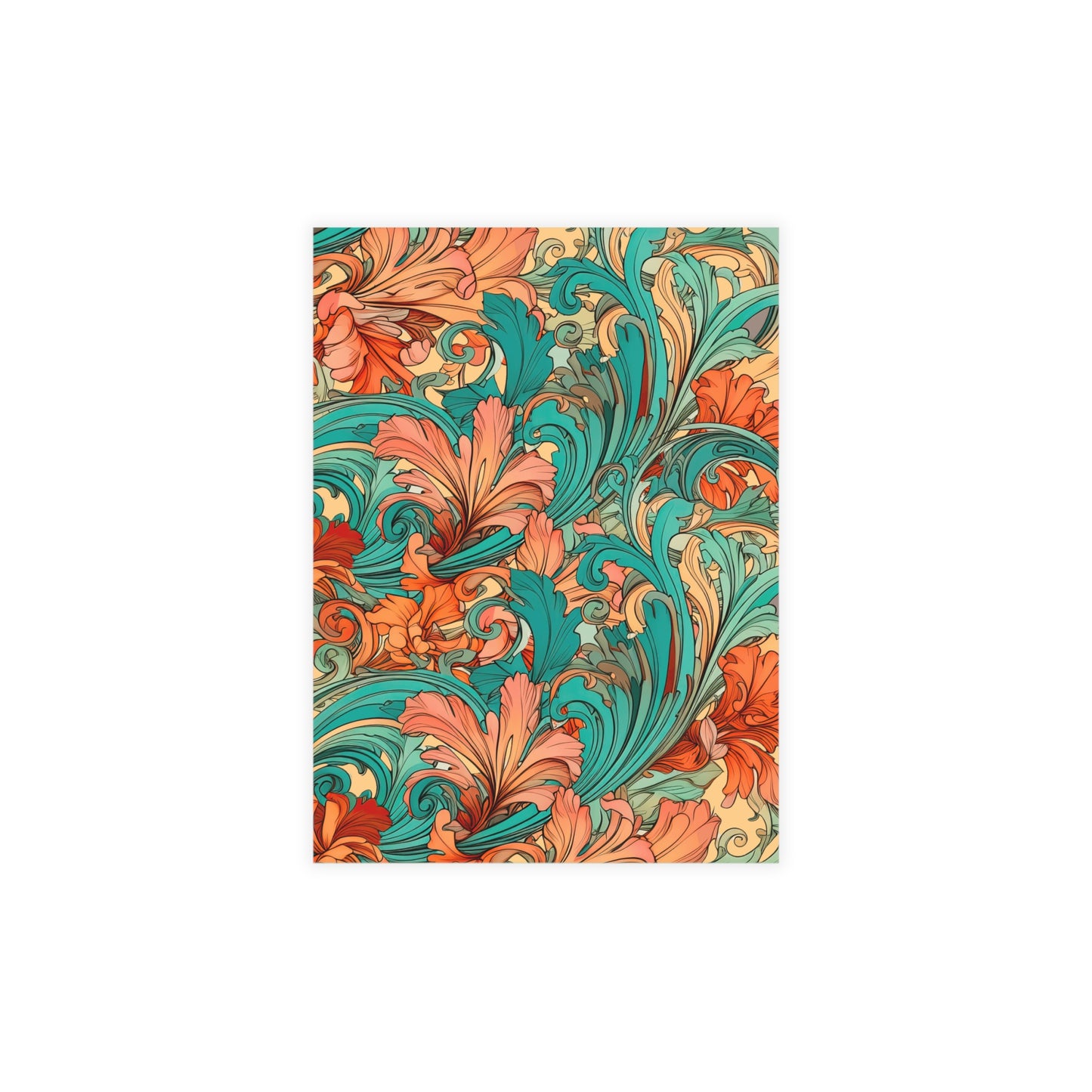 Coral Flourish Postcards Botanical Floral Postcard Set