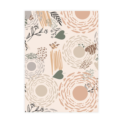 Neutral Flow Postcards Minimal Botanical Postcard Sets (10, 30 or 50)