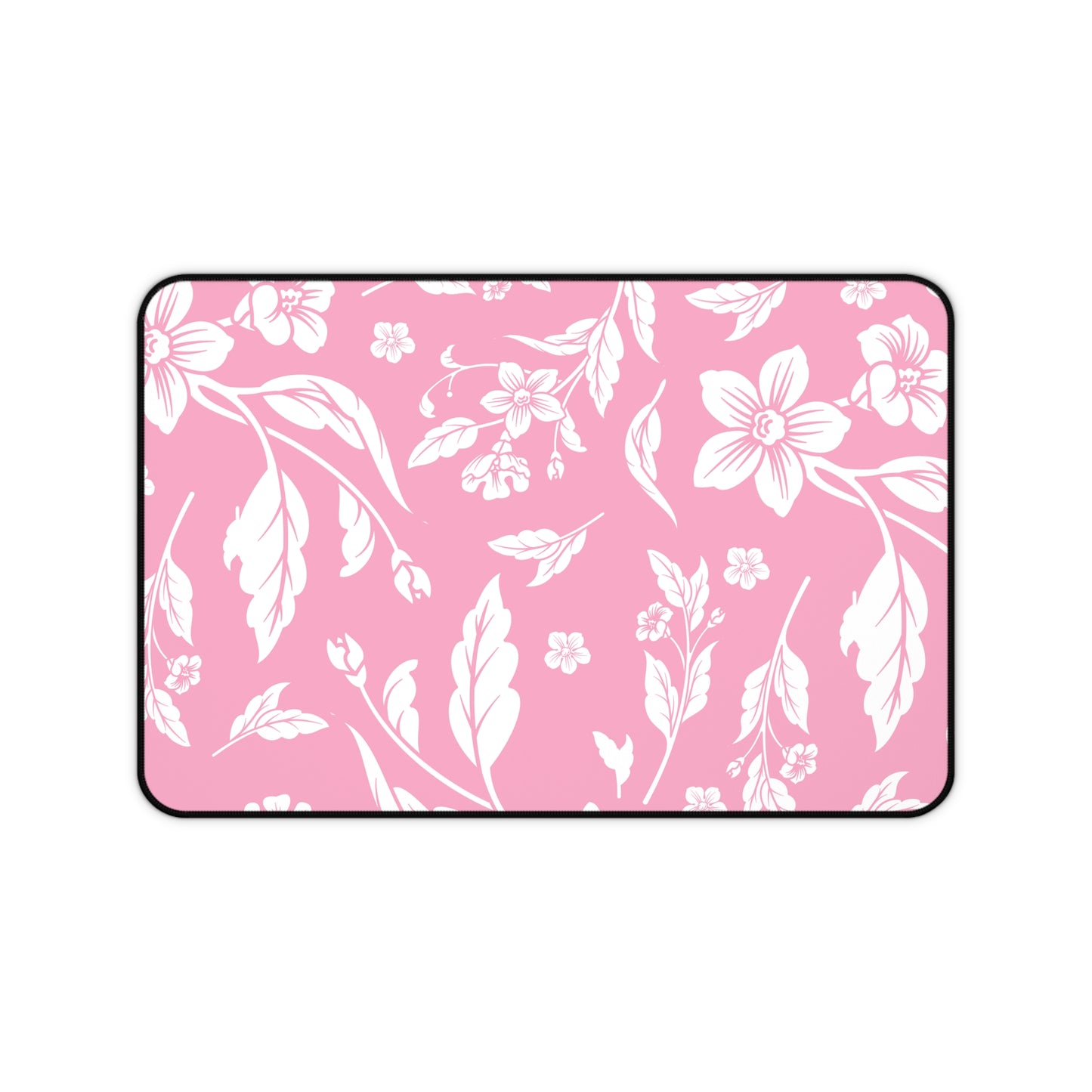 Light Pink Floral Desk Pad (12x18, 12x22 or 16x32)